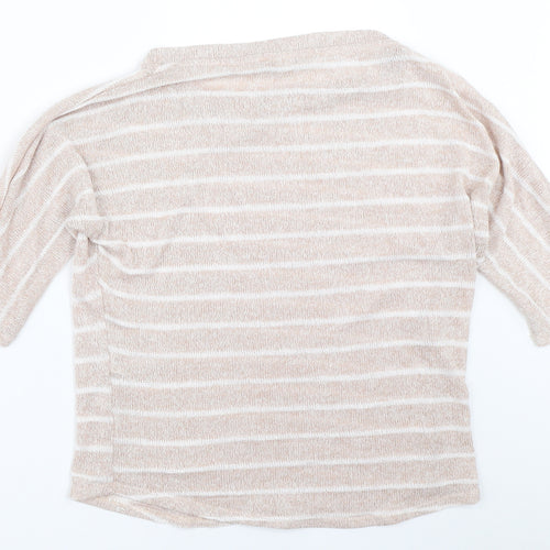 XXI Womens Beige Striped  Pullover Jumper Size S