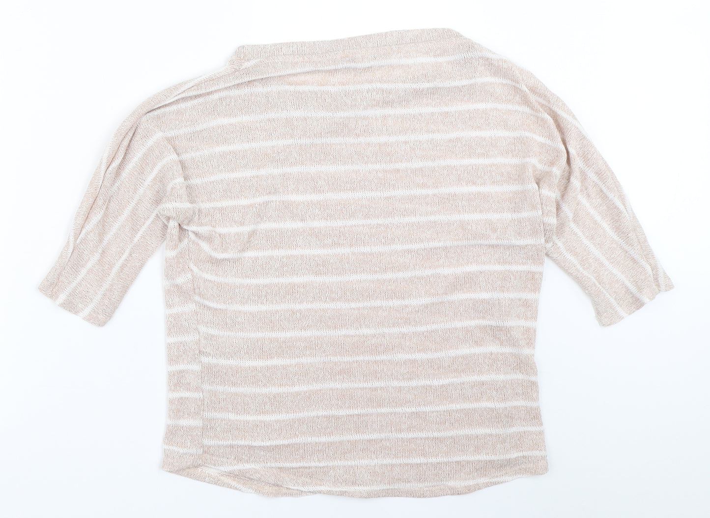 XXI Womens Beige Striped  Pullover Jumper Size S