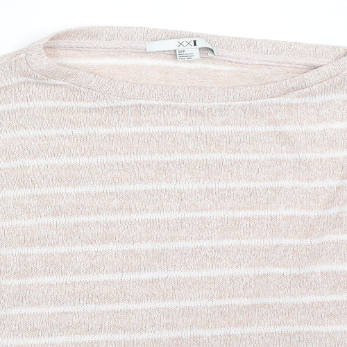 XXI Womens Beige Striped  Pullover Jumper Size S