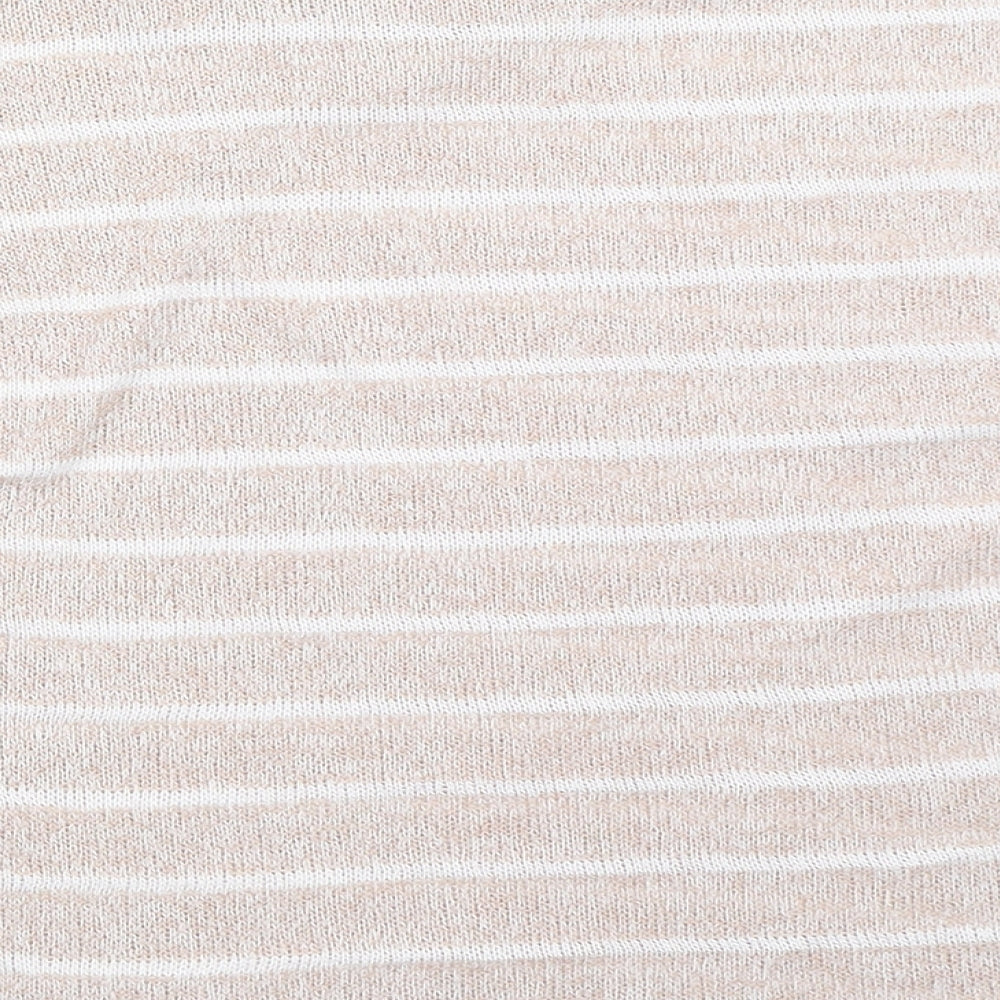 XXI Womens Beige Striped  Pullover Jumper Size S