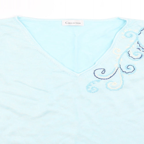 Collection Womens Blue   Pullover Jumper Size 18