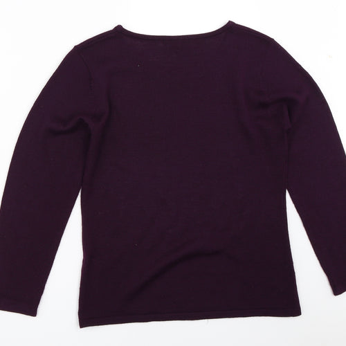 Sky Designs Womens Purple   Pullover Jumper Size S