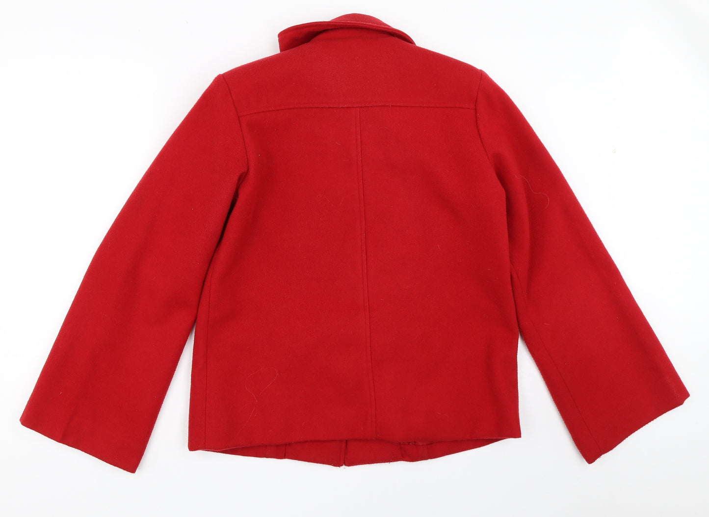Katherine Hammond Womens Red   Overcoat Coat Size 12