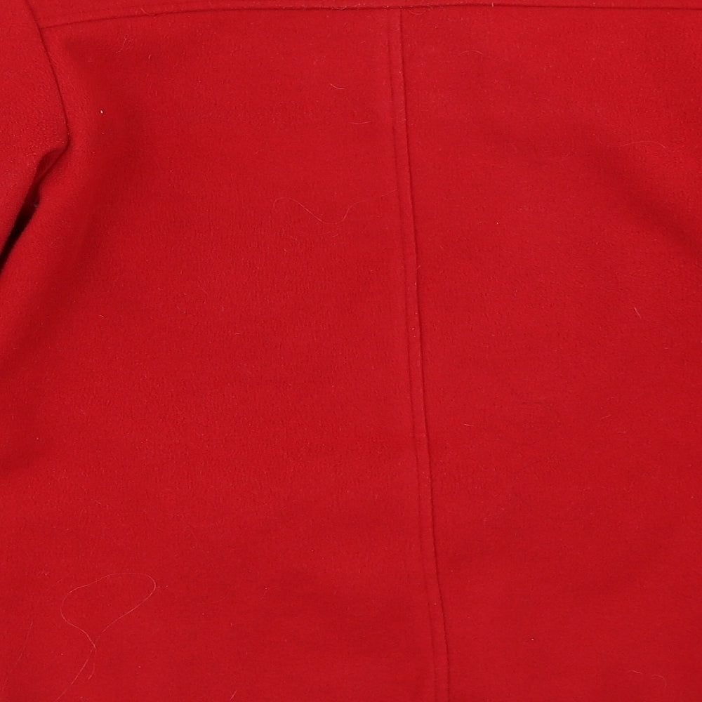 Katherine Hammond Womens Red   Overcoat Coat Size 12