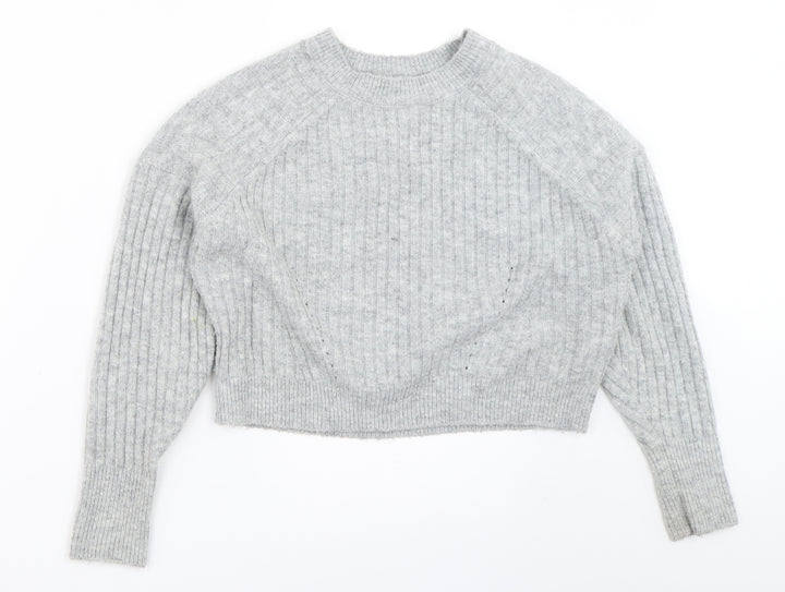 Topshop Womens Grey Pullover Jumper Size 4
