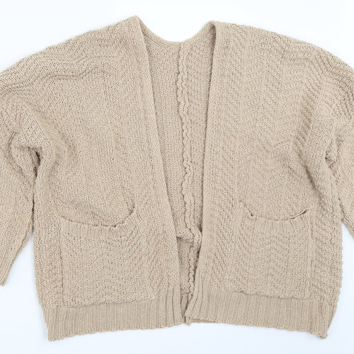 Preworn Womens Beige   Cardigan Jumper Size M
