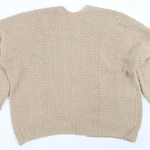 Preworn Womens Beige   Cardigan Jumper Size M
