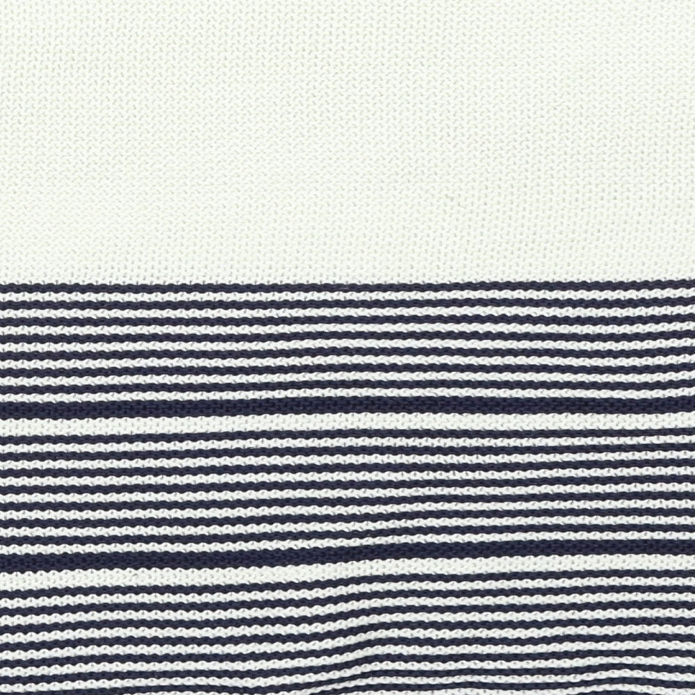 Pull&Bear Womens Blue Striped  Pullover Jumper Size S
