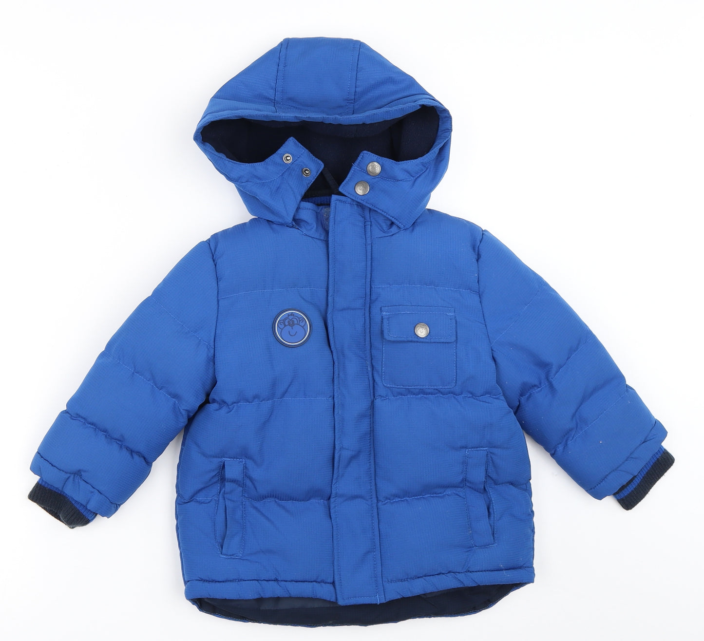 TU Boys Blue   Puffer Jacket Coat Size 2-3 Years