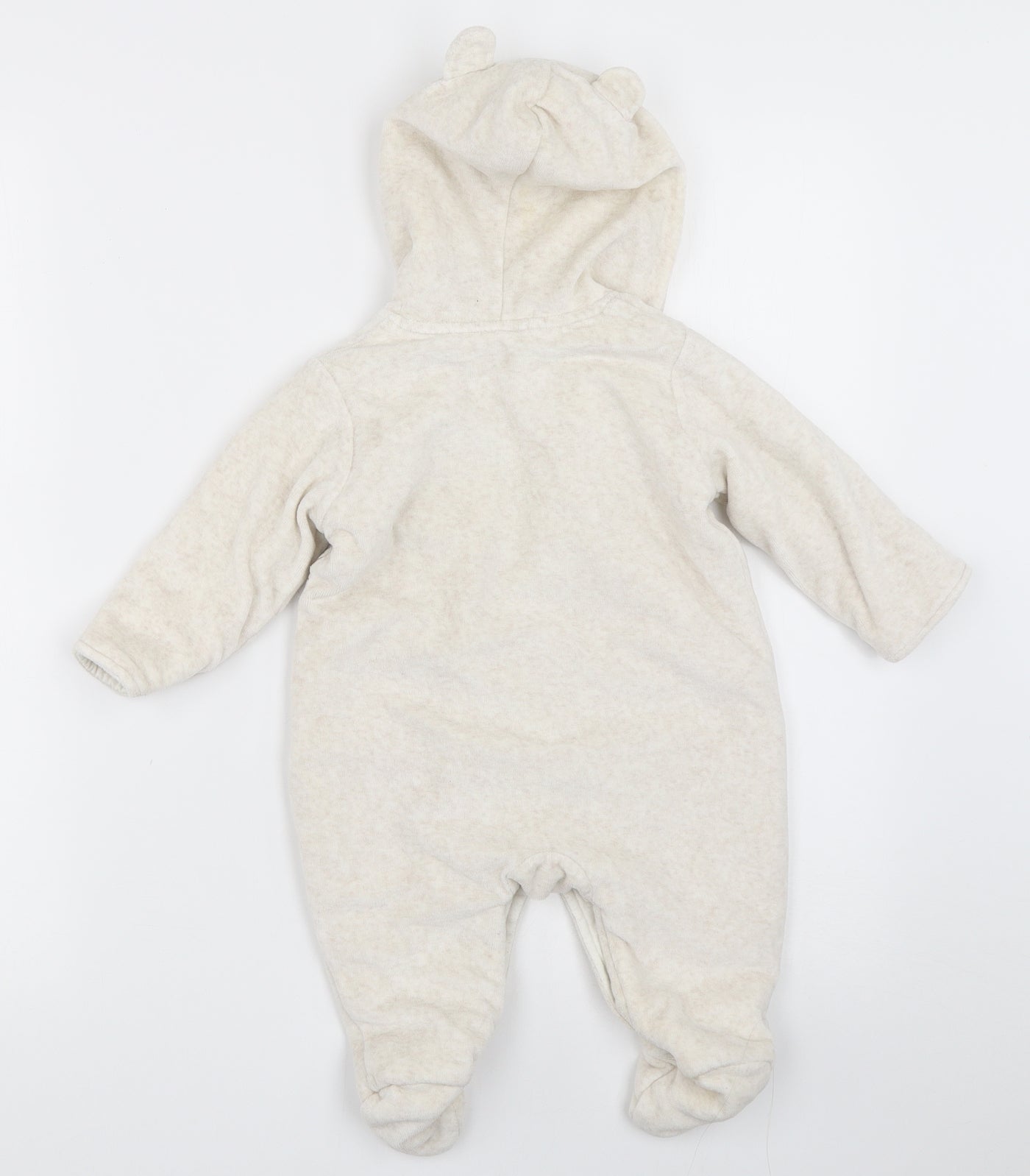 Preworn Boys Ivory   Babygrow One-Piece Size 6-9 Months
