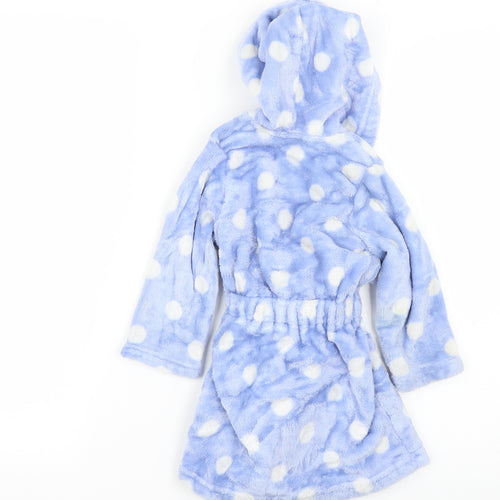 Marks and Spencer Baby Blue Polka Dot  Babydoll Robe Size 12-18 Months