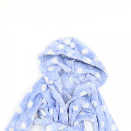 Marks and Spencer Baby Blue Polka Dot  Babydoll Robe Size 12-18 Months