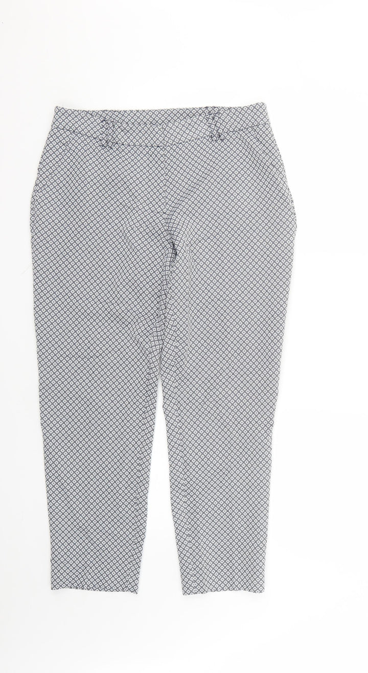 Dorothy Perkins Womens Multicoloured Geometric  Trousers  Size 10 L25 in