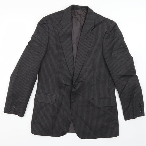 St Michael Mens Grey Striped  Jacket Suit Jacket Size M