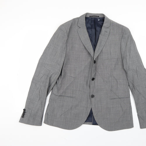 Topman Mens Grey   Jacket Suit Jacket