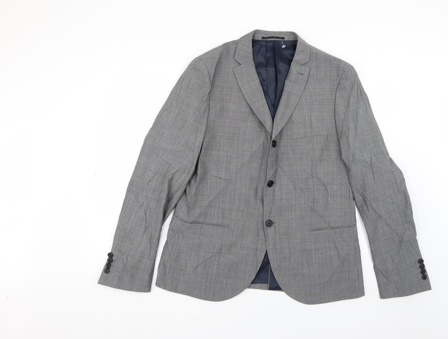Topman Mens Grey   Jacket Suit Jacket