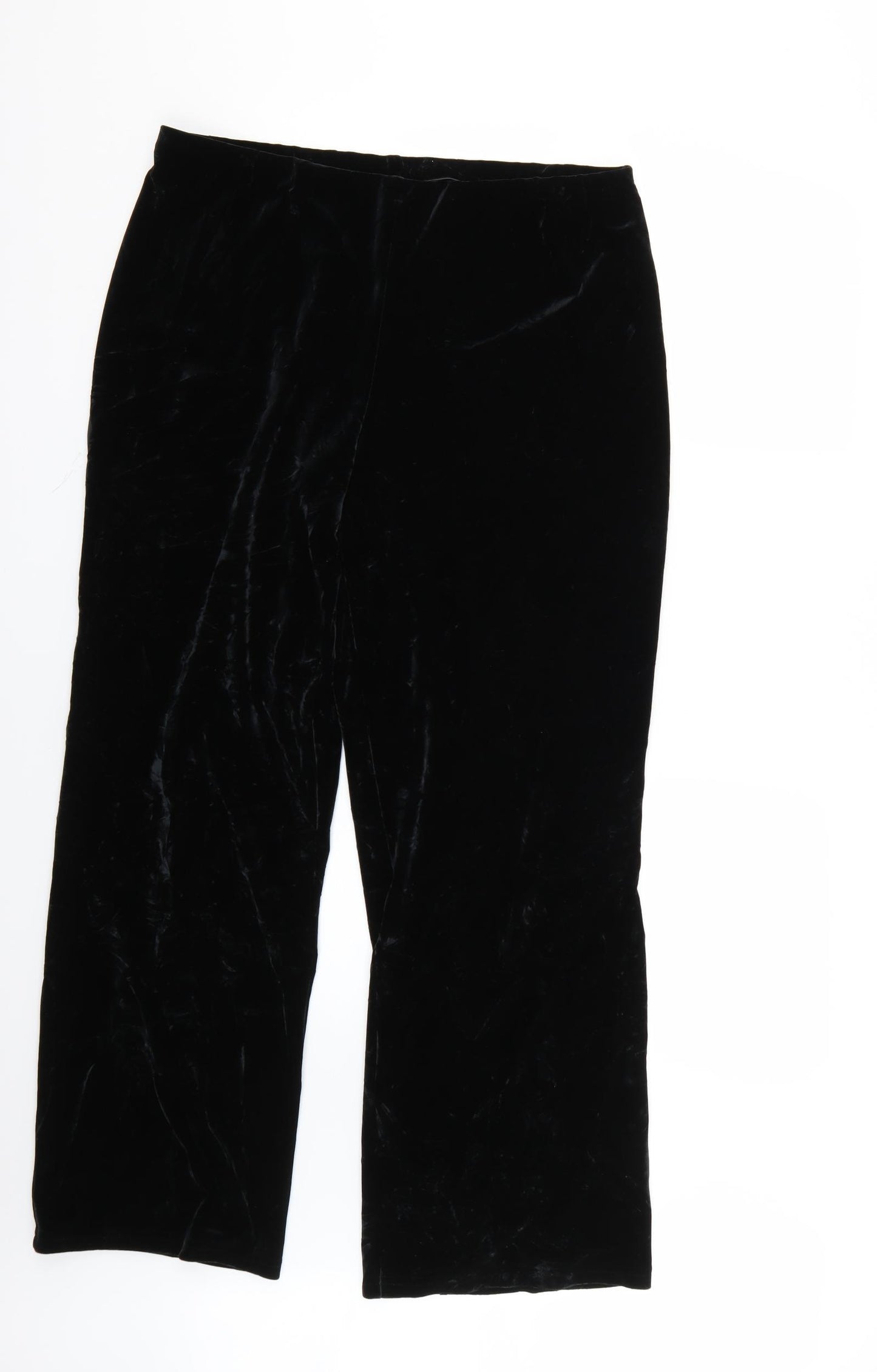 Marks and Spencer Womens Black   Jogger Trousers Size 18 L27 in