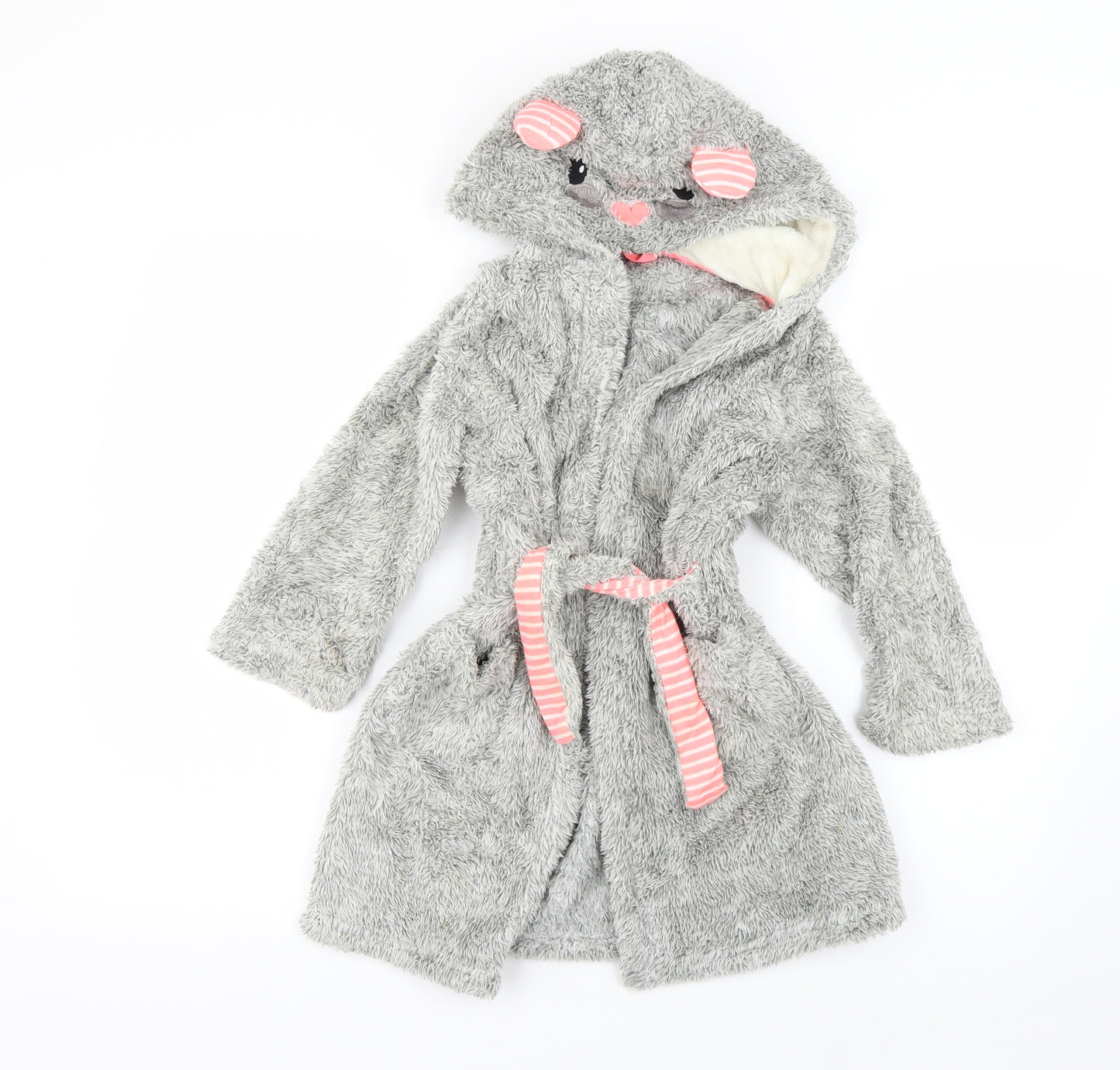 Marks and Spencer Girls Grey   Top Robe Size 3-4 Years