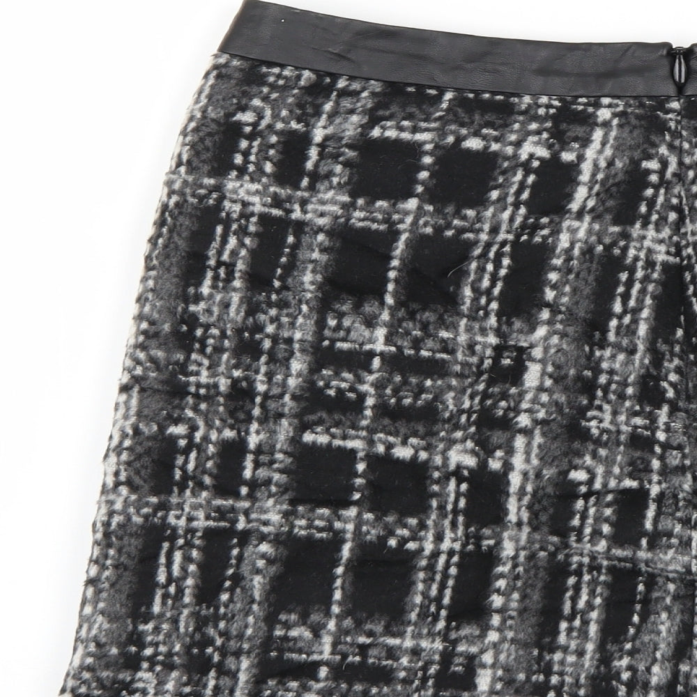 F&F Womens Multicoloured Check  Mini Skirt Size 10