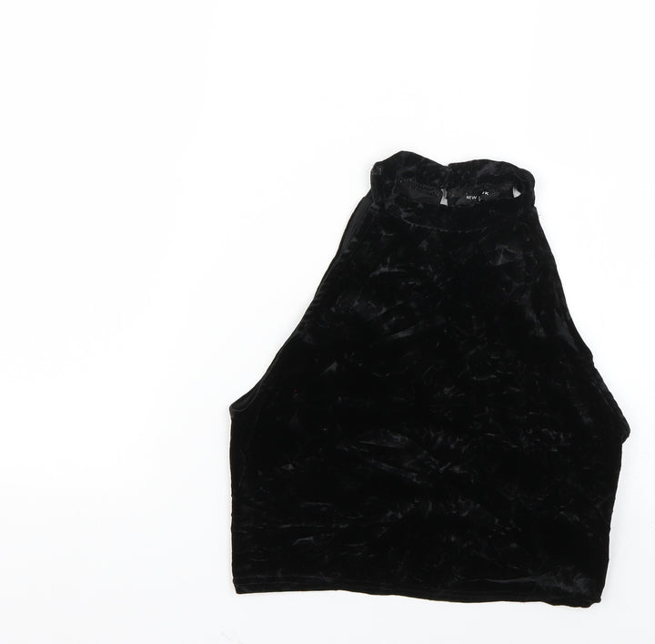 New Look Womens Black Basic Blouse Size 14