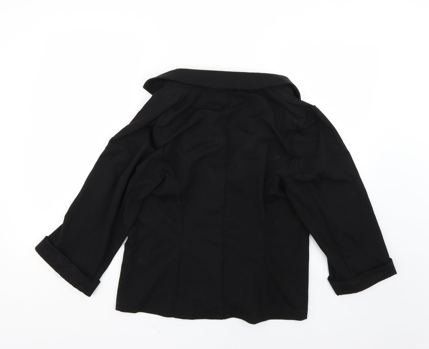 New Look Womens Black   Overcoat Coat Size 16