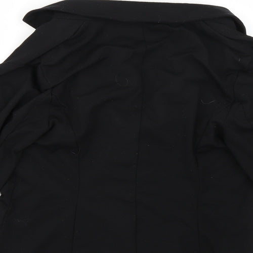 New Look Womens Black   Overcoat Coat Size 16