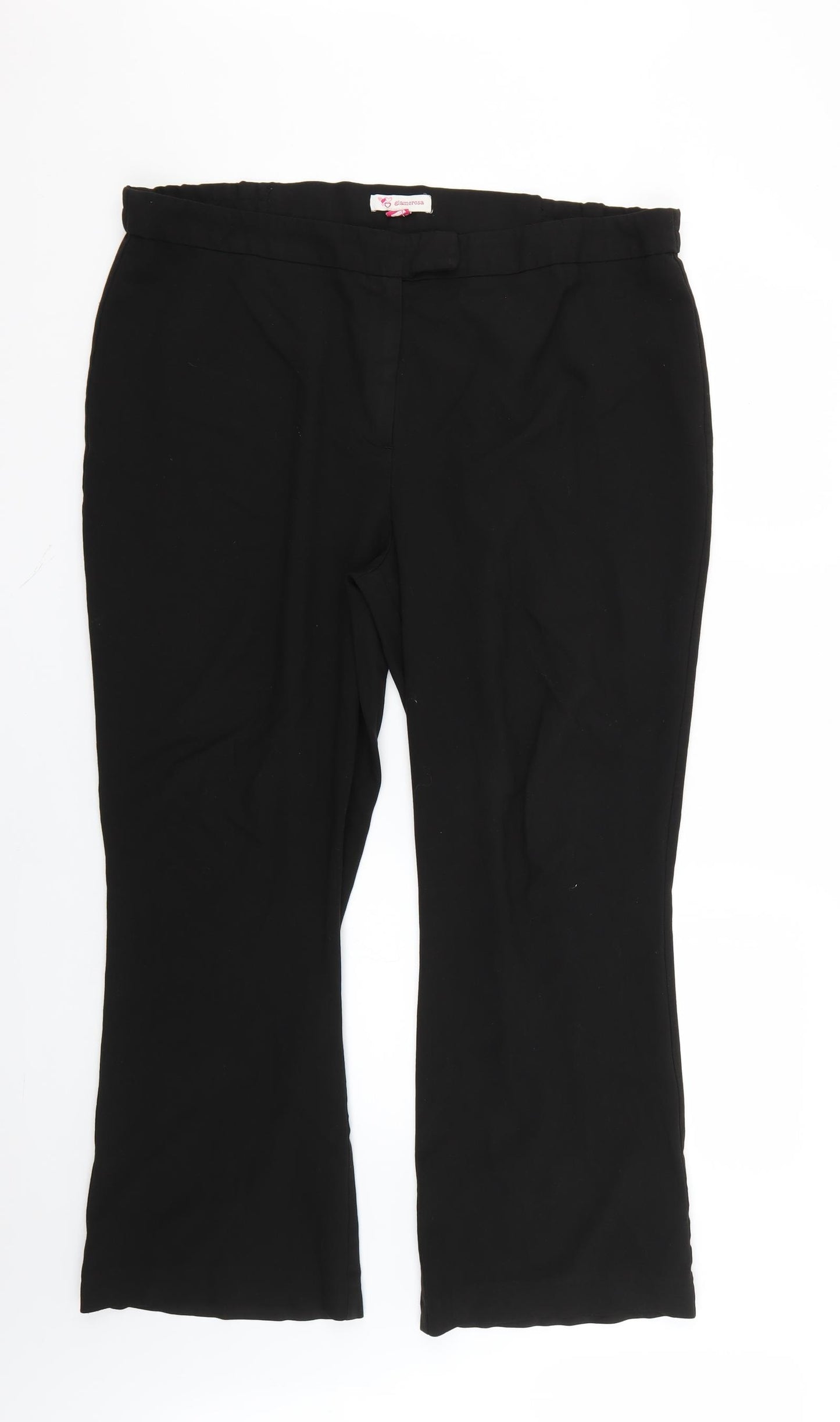 glamorosa Womens Black   Trousers  Size 20 L24 in