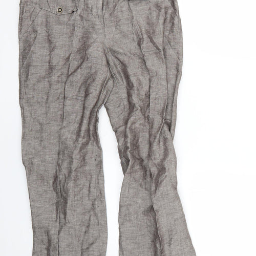 Papaya Womens Grey   Trousers  Size 10 L27 in