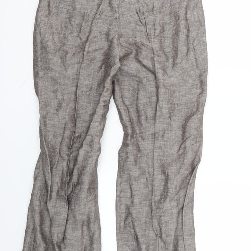 Papaya Womens Grey   Trousers  Size 10 L27 in