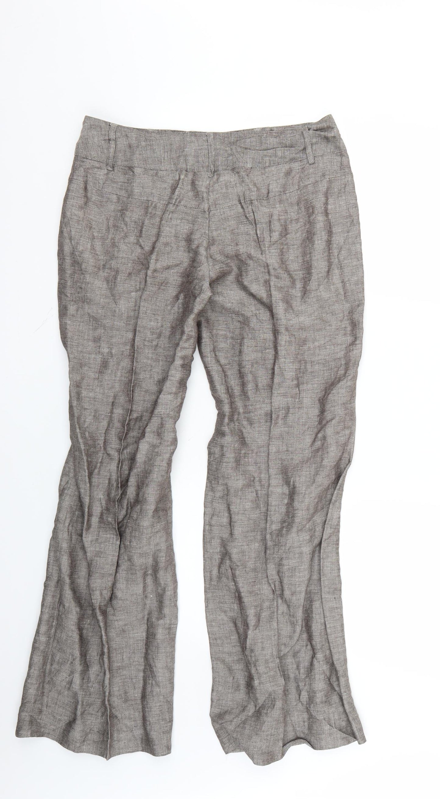 Papaya Womens Grey   Trousers  Size 10 L27 in
