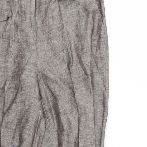 Papaya Womens Grey   Trousers  Size 10 L27 in
