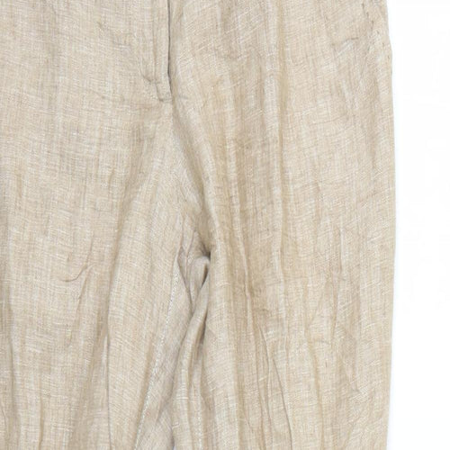 H&M Womens Beige   Trousers  Size 8 L27 in