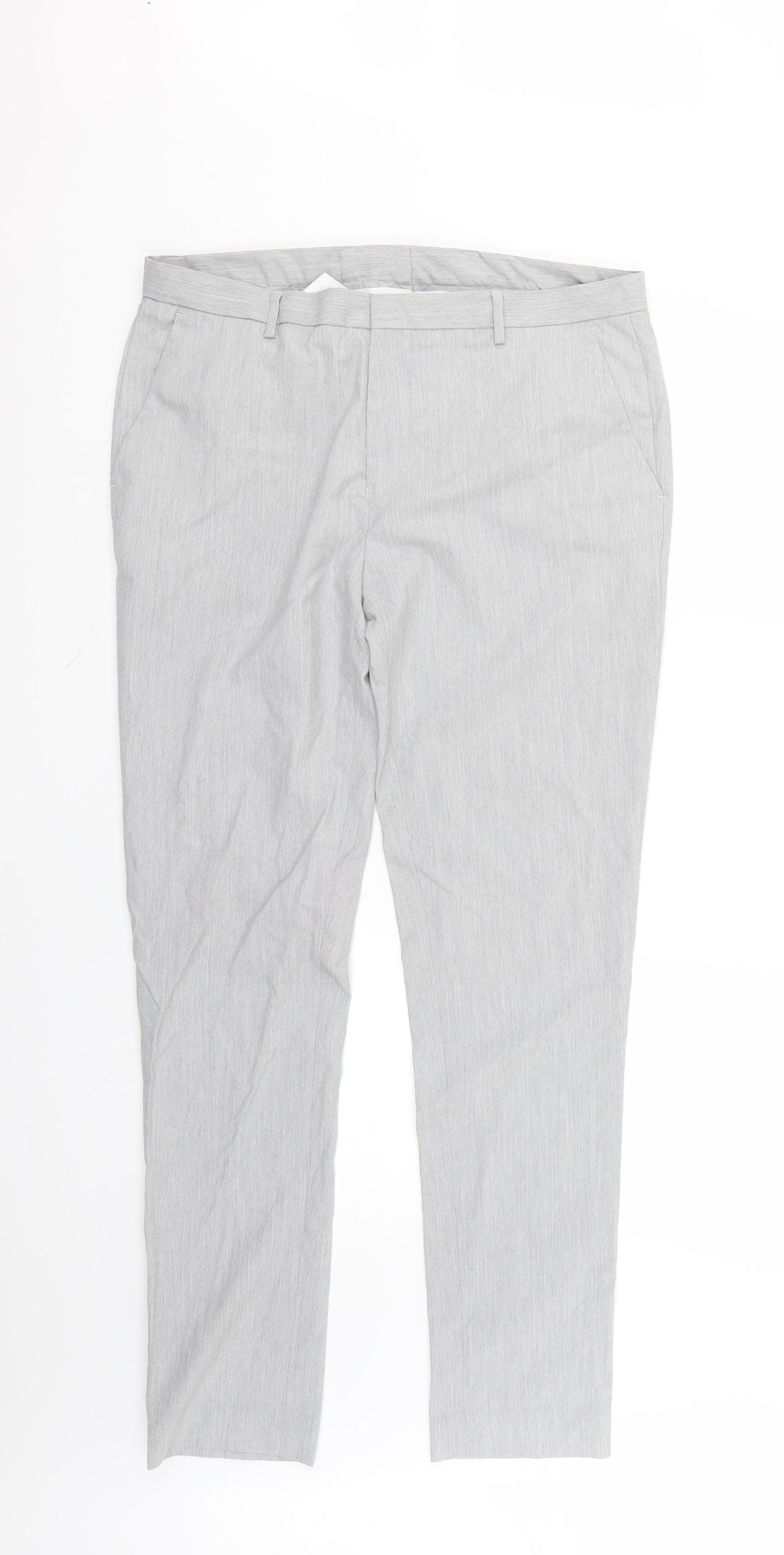 ASOS Mens Grey   Trousers  Size 34 L28 in