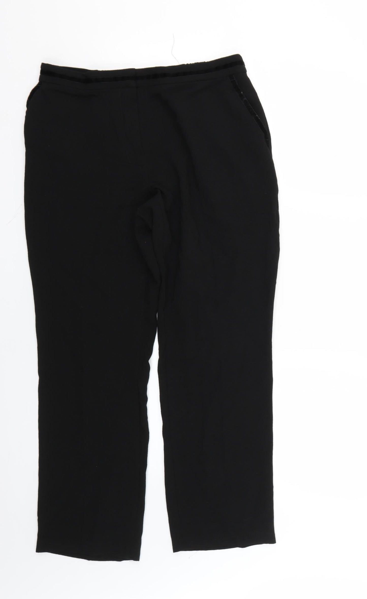 Marks and Spencer Womens Black   Trousers  Size 12 L25 in