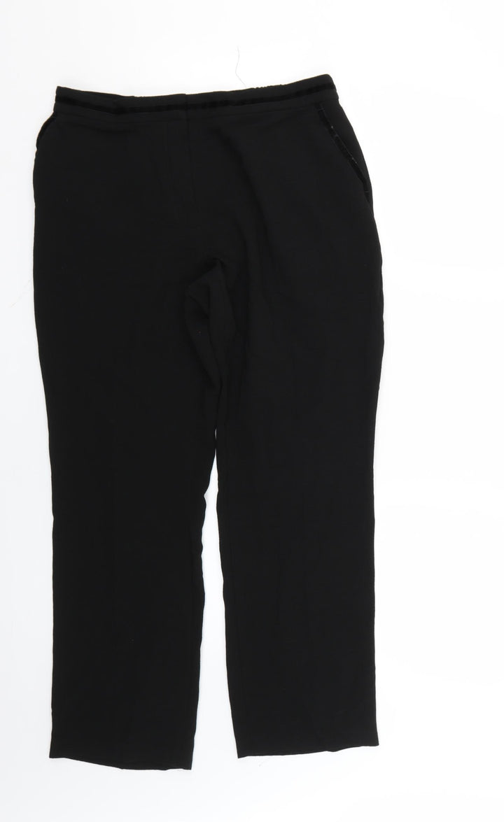 Marks and Spencer Womens Black   Trousers  Size 12 L25 in