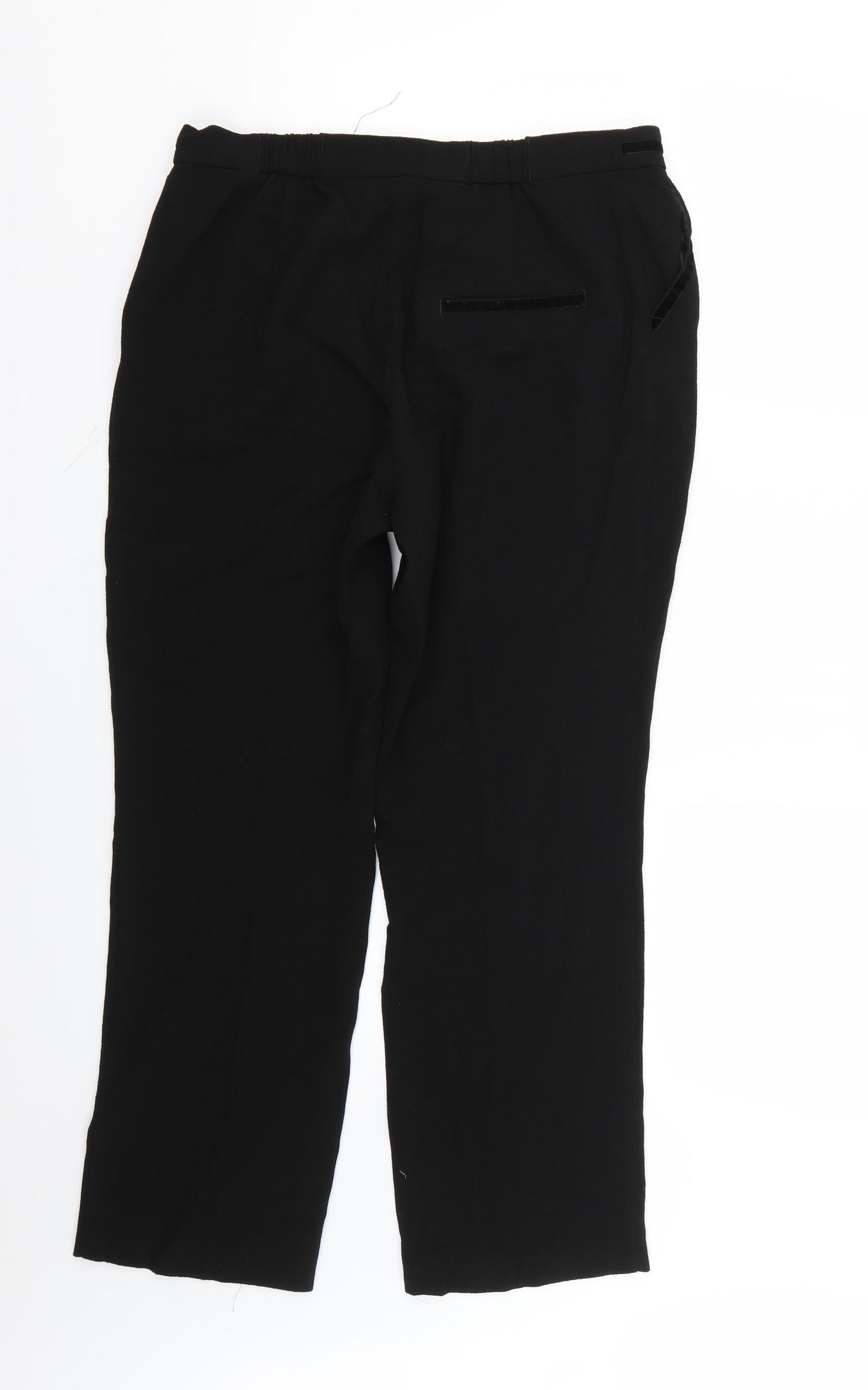 Marks and Spencer Womens Black   Trousers  Size 12 L25 in