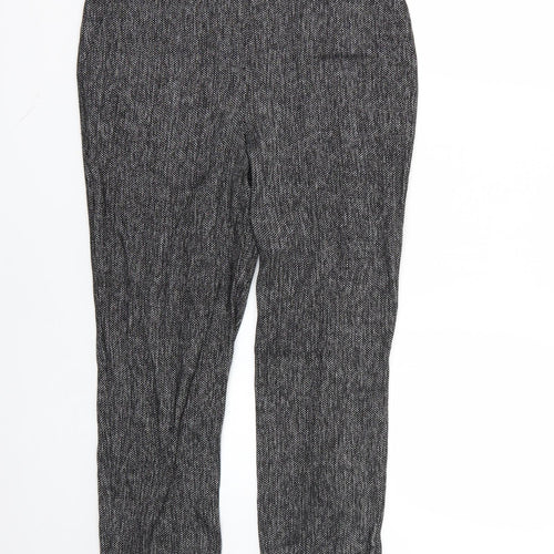 TU Womens Grey Argyle/Diamond  Trousers  Size 8 L24 in