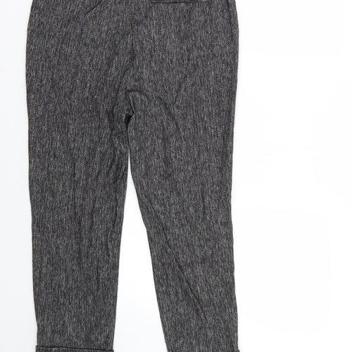 TU Womens Grey Argyle/Diamond  Trousers  Size 8 L24 in