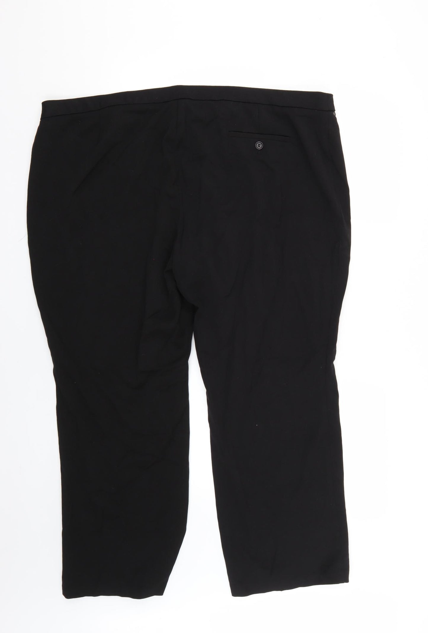 Marks and Spencer Womens Black   Trousers  Size 24 L24 in