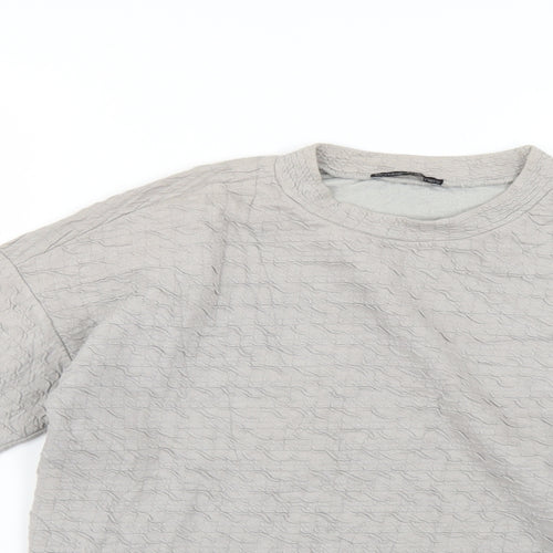 Zara Womens Grey   Pullover Jumper Size M