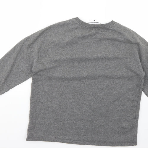 TU Womens Grey Animal Print  Pullover Jumper Size 10