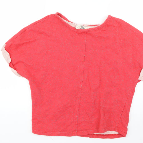 jsfn Womens Pink   Basic T-Shirt Size 10