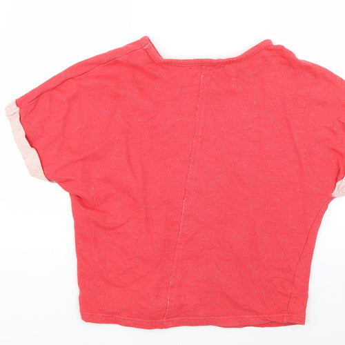 jsfn Womens Pink   Basic T-Shirt Size 10