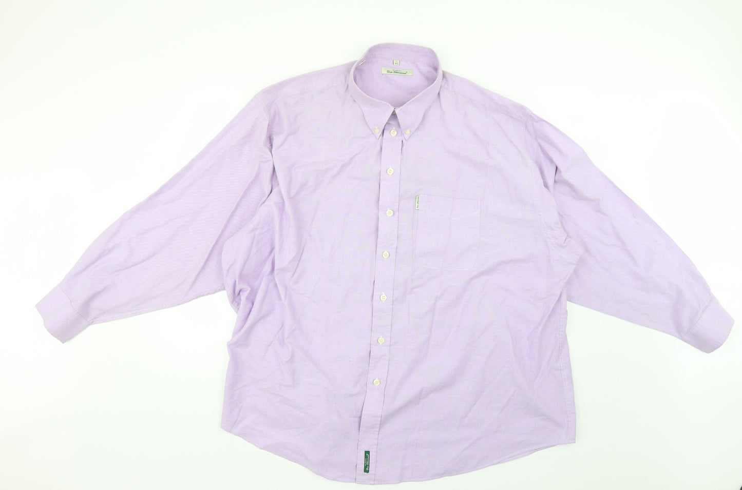 Ben Sherman Mens Purple    Dress Shirt Size Big 4X