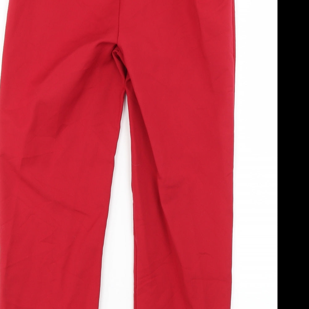 Marks and Spencer Womens Red   Trousers  Size 8 L20 in