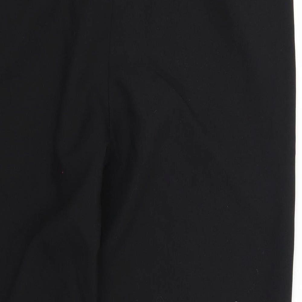 Peacocks Womens Black   Trousers  Size 14 L26 in