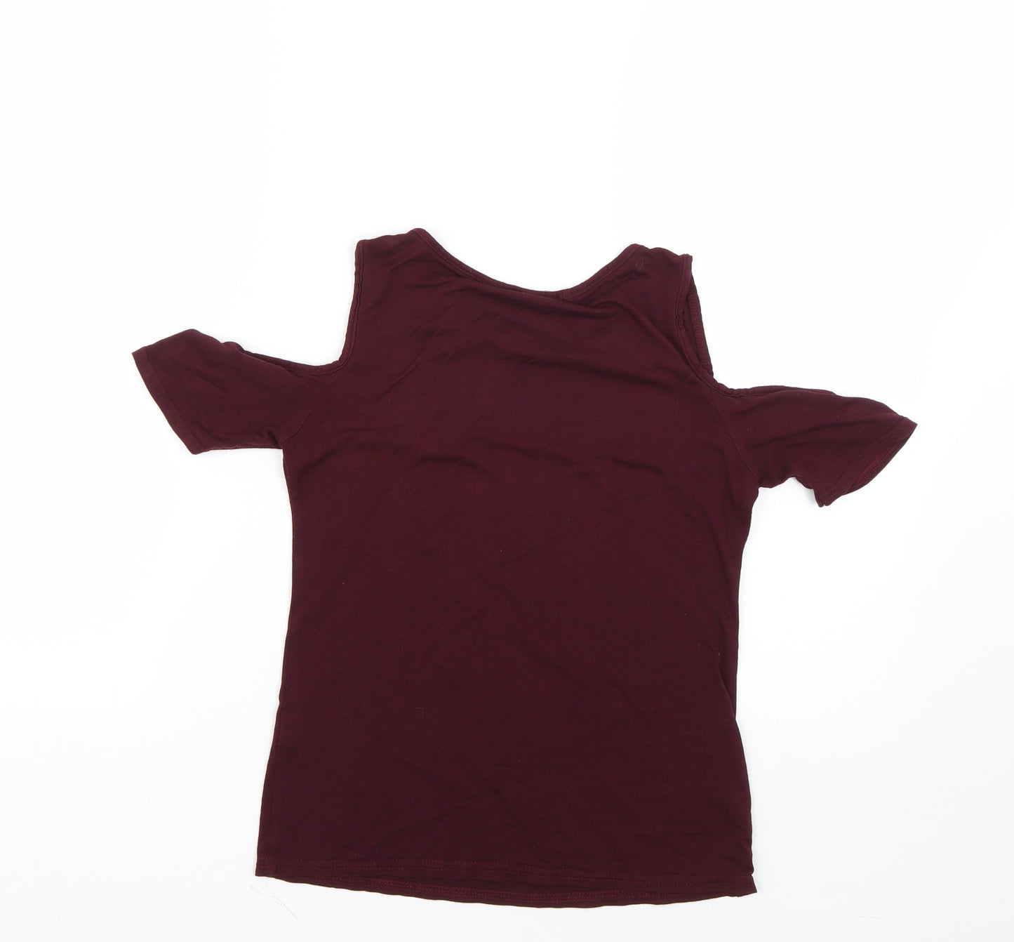 Boohoo Womens Purple   Basic Blouse Size 6