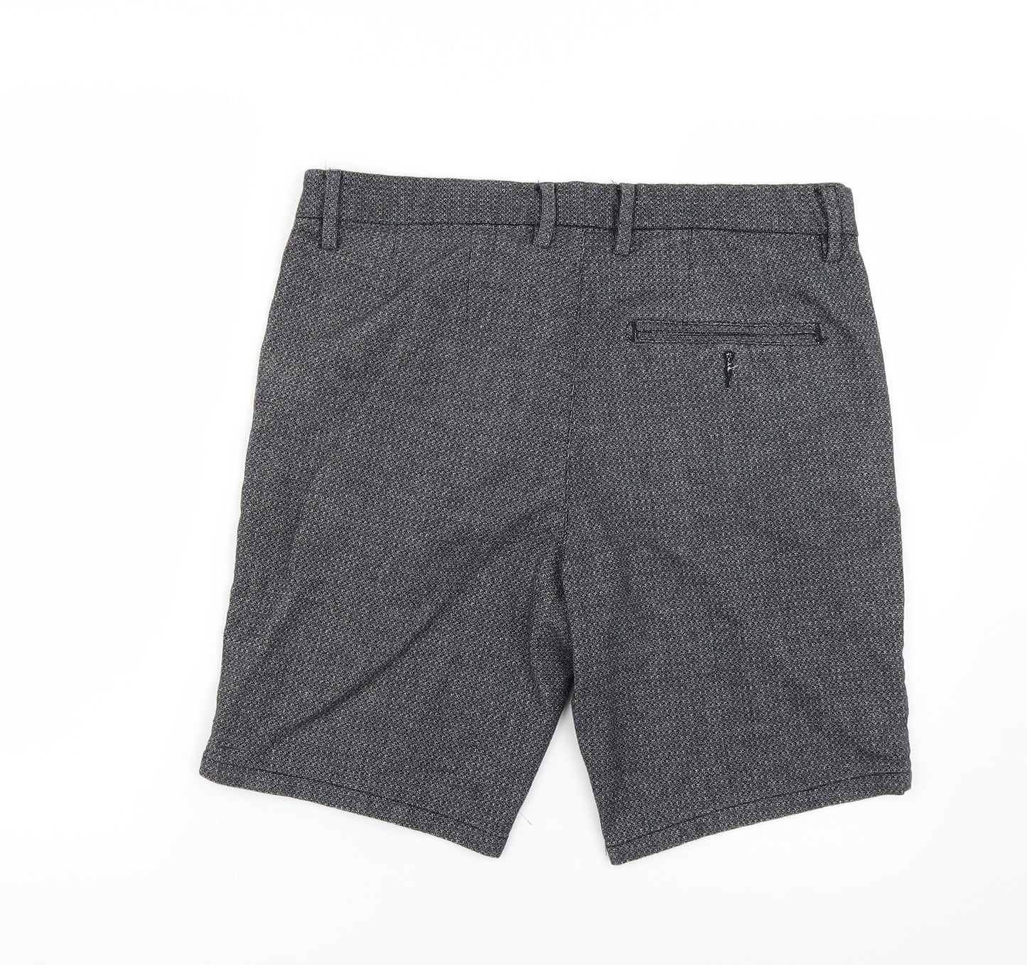 Burton Mens Grey Argyle/Diamond  Chino Shorts Size 34