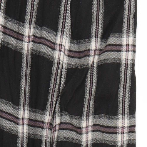 Preworn Womens Black Check  Trousers   L25 in