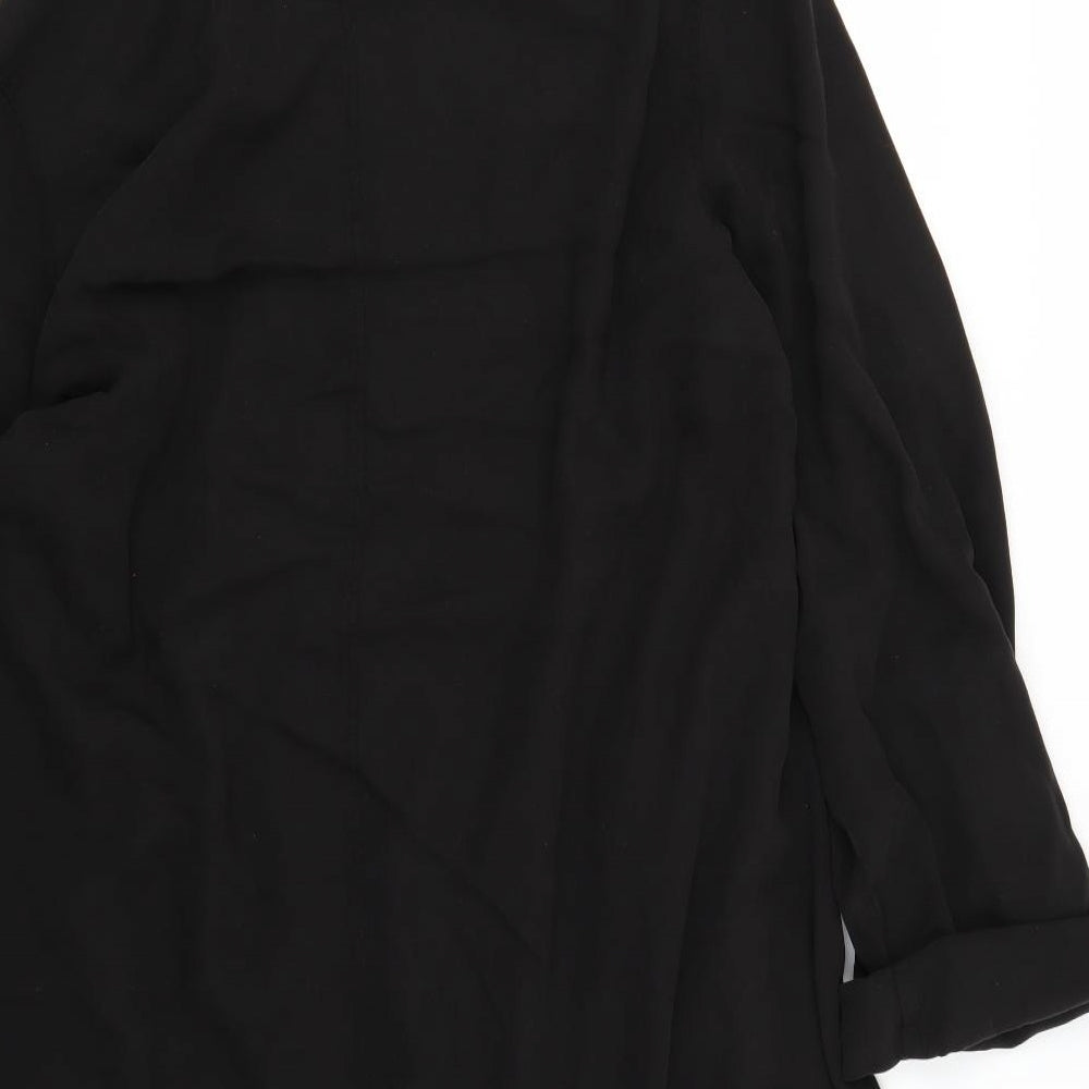American Vintage Mens Black   Overcoat Coat Size XL